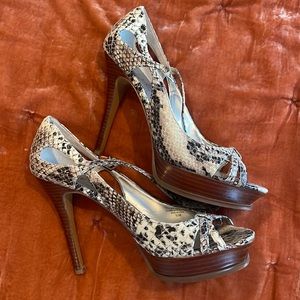 Animal print heels